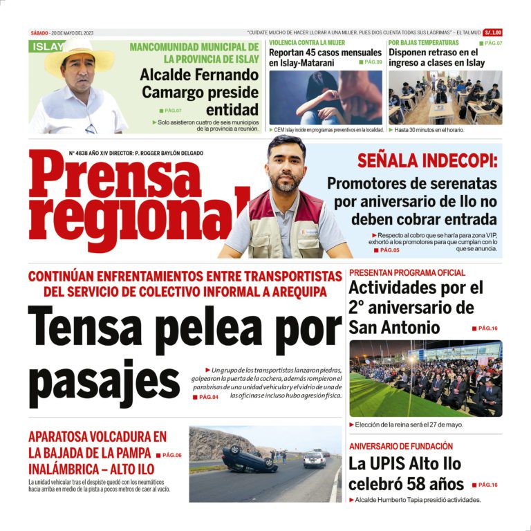 La Prensa Regional – Sábado 20 de mayo de 2023