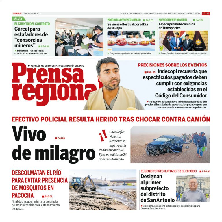 La Prensa Regional – Domingo 21 de mayo de 2023