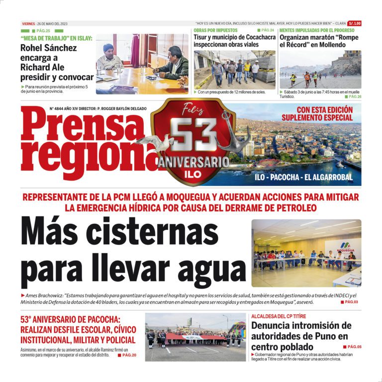 La Prensa Regional – Viernes 26 de mayo de 2023