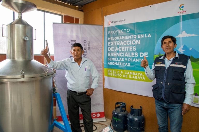 Southern Perú impulsa proyecto productivo de aceites esenciales vegetales y orgánicos en Ilabaya