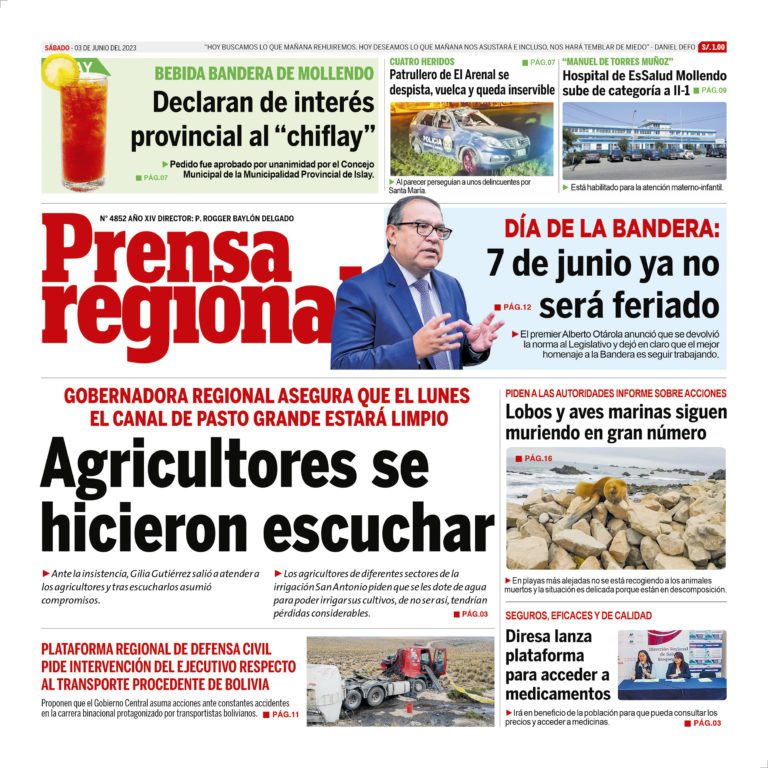 La Prensa Regional – Sábado 03 de junio de 2023
