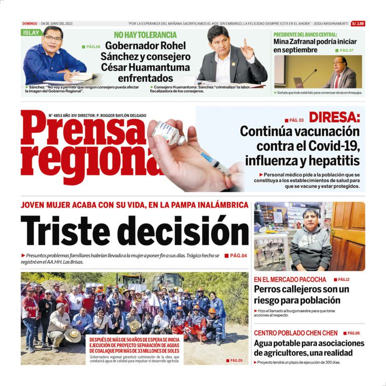 La Prensa Regional – Domingo 04 de junio de 2023
