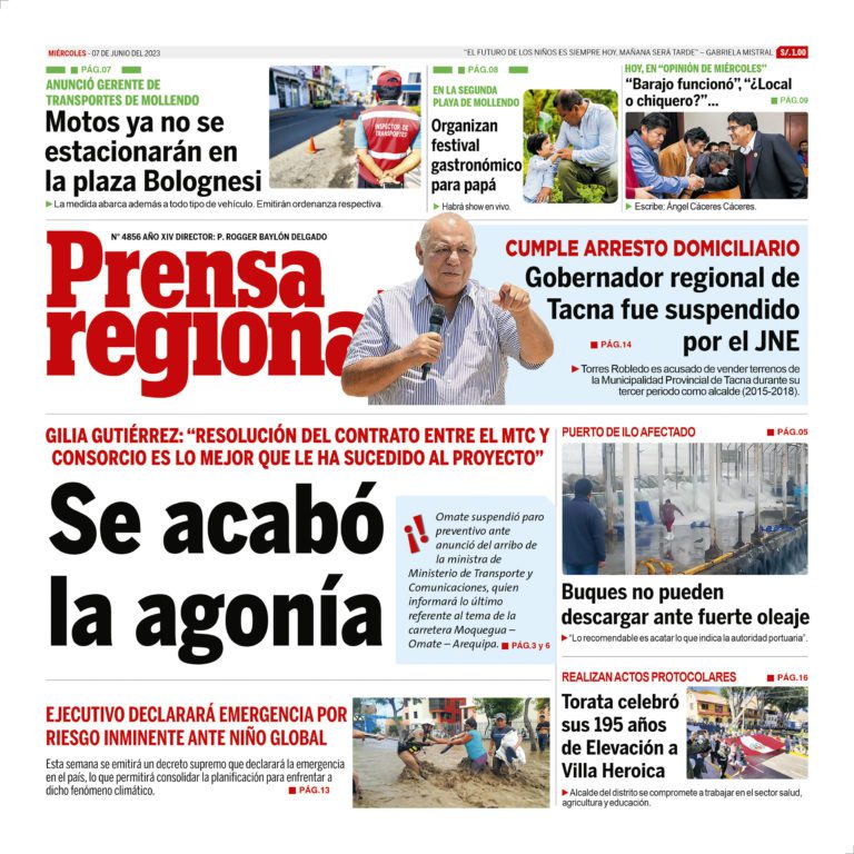 La Prensa Regional – Miércoles 07 de junio de 2023