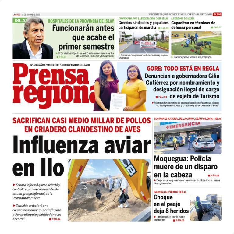 La Prensa Regional – Jueves 15 de junio de 2023