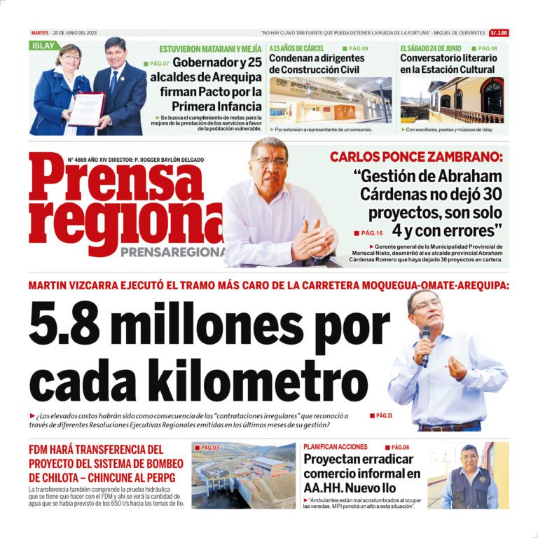 La Prensa Regional – Martes 20 de junio de 2023