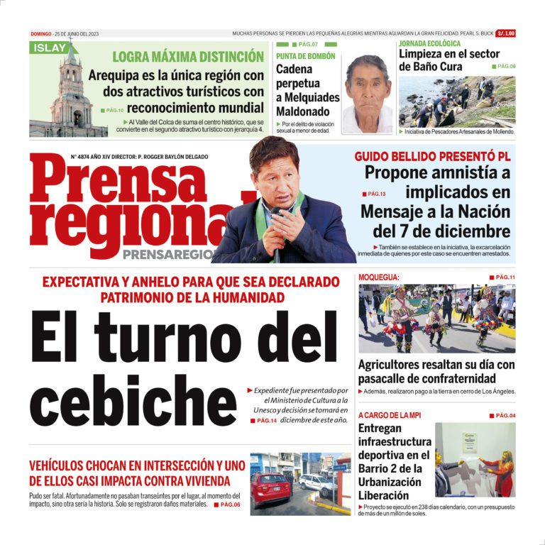 La Prensa Regional – Domingo 25 de junio de 2023