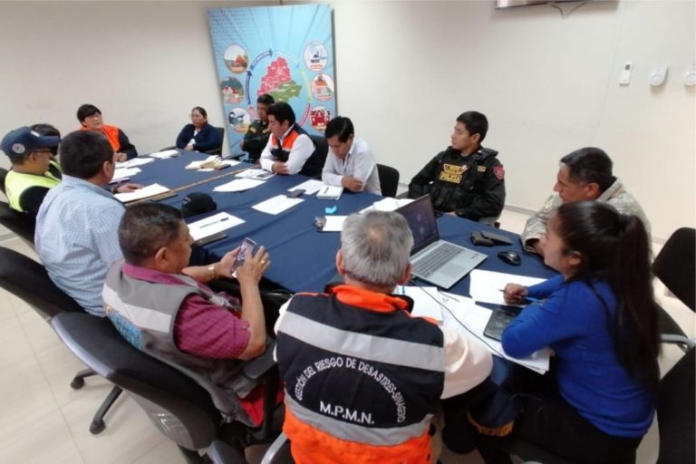 Coordinan acciones para realizar simulacro multipeligro en Moquegua