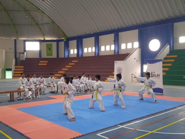 Matarani: niños demuestran su destreza en karate