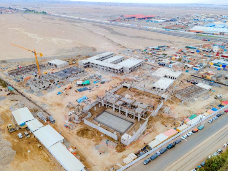Nueva sede del COAR Tacna que construyen Southern Perú y Minedu alcanza 30% de avance