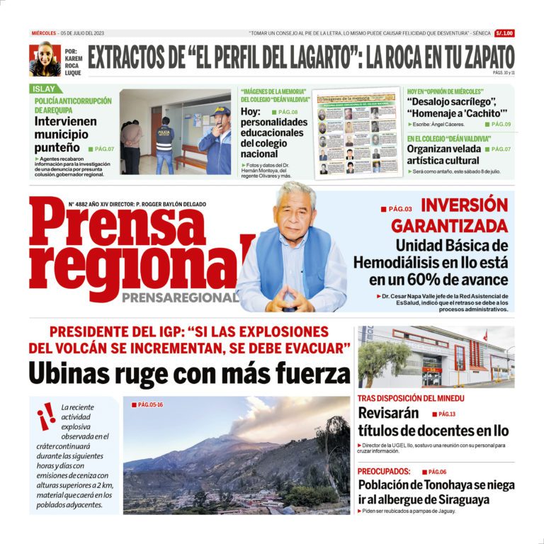 La Prensa Regional – Miércoles 05 de julio de 2023