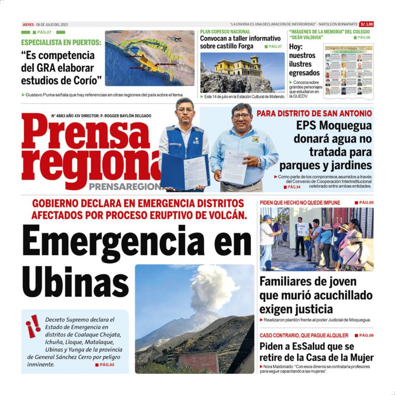 La Prensa Regional – Jueves 06 de julio de 2023
