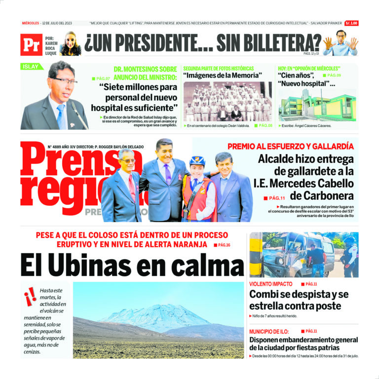 La Prensa Regional – Miércoles 12 de julio de 2023