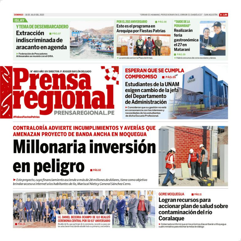 La Prensa Regional – Domingo 16 de julio de 2023