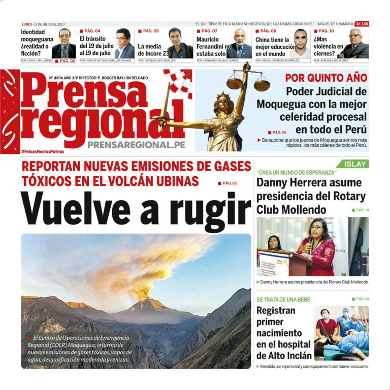La Prensa Regional – Lunes 17 de julio de 2023