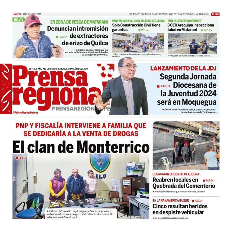 La Prensa Regional – Martes 18 de julio de 2023