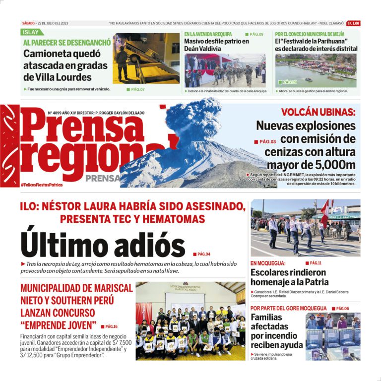 La Prensa Regional – Sábado 22 de julio de 2023