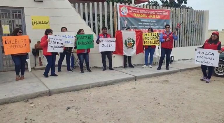 Trabajadores de Defensa Pública del Ministerio de Justicia inician huelga indefinida 
