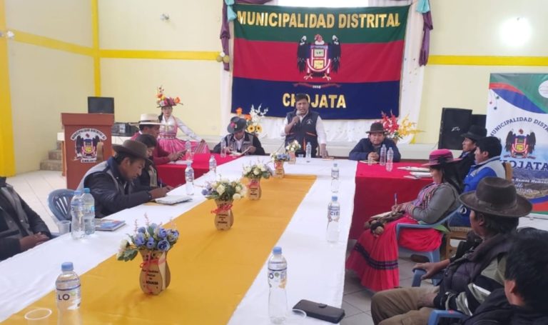 Integrantes de la Mancomunidad “Maltamo” se reunieron en Chojata