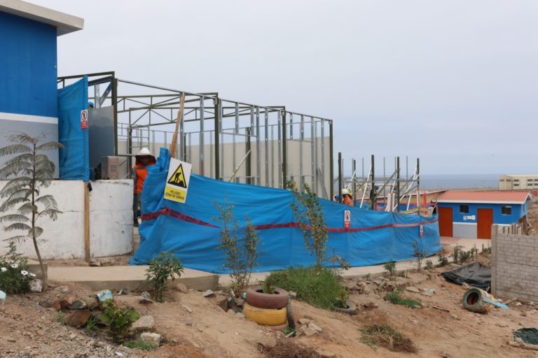 Construyen dos aulas para el colegio “El Buen Pastor” de Matarani