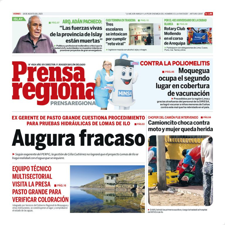 La Prensa Regional – Viernes 18 de agosto de 2023