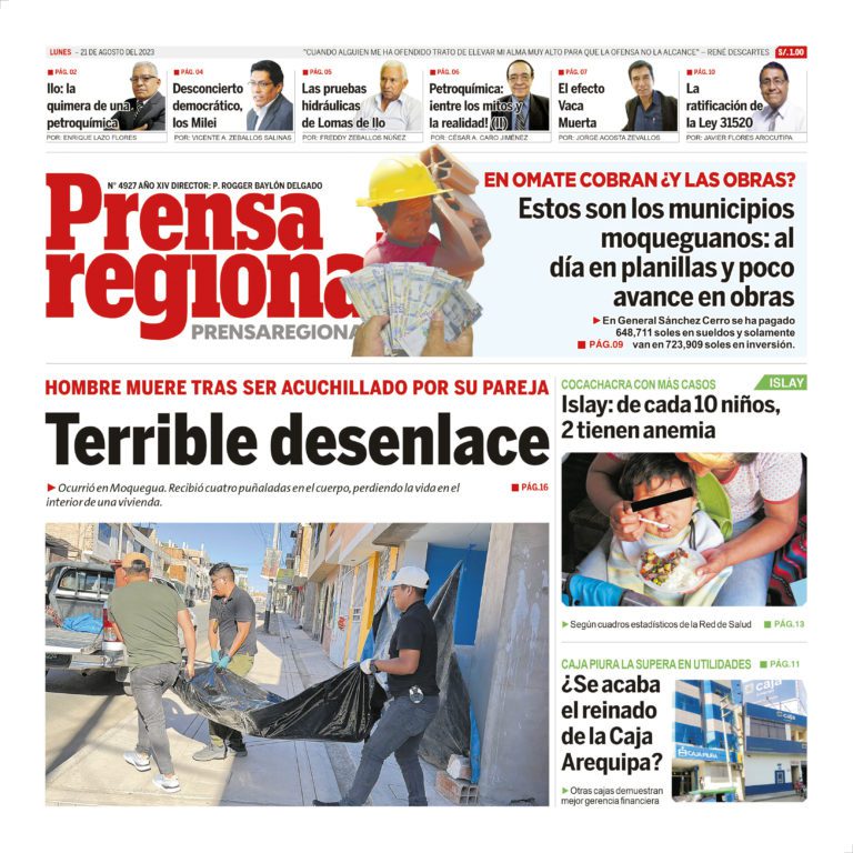 La Prensa Regional – Lunes 21 de agosto de 2023