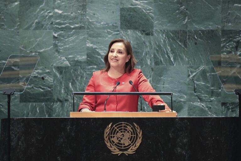 Presidenta Boluarte plantea a la ONU pacto para enfrentar fenómenos climatológicos