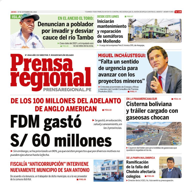 La Prensa Regional – Jueves 07 de setiembre de 2023