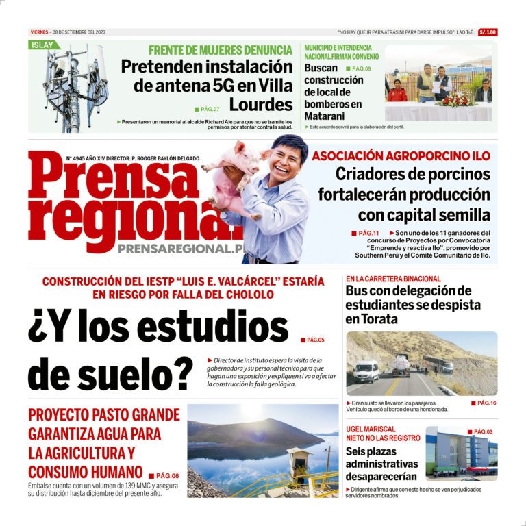 La Prensa Regional – Viernes 08 de setiembre de 2023