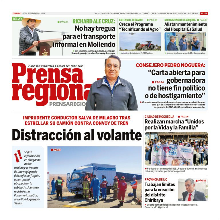 La Prensa Regional – Domingo 10 de setiembre de 2023