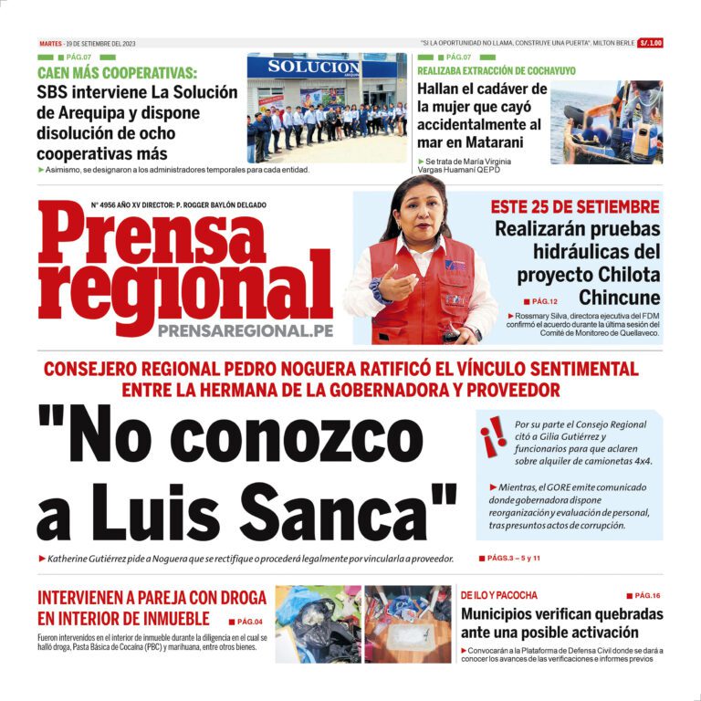 La Prensa Regional – Martes 19 de setiembre de 2023