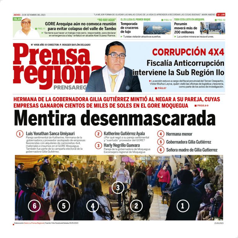 La Prensa Regional – Jueves 21 de setiembre de 2023