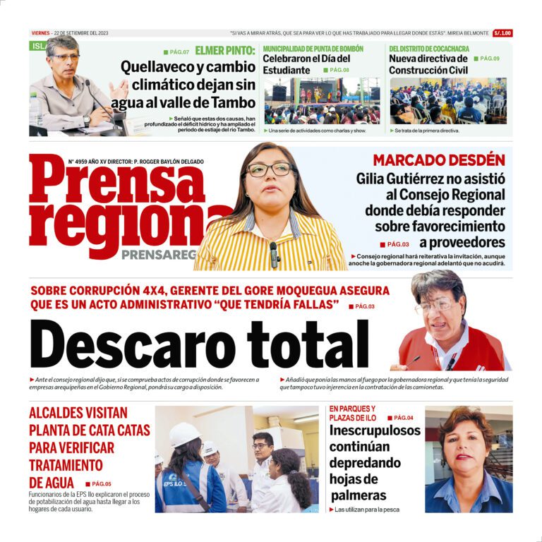 La Prensa Regional – Viernes 22 de setiembre de 2023