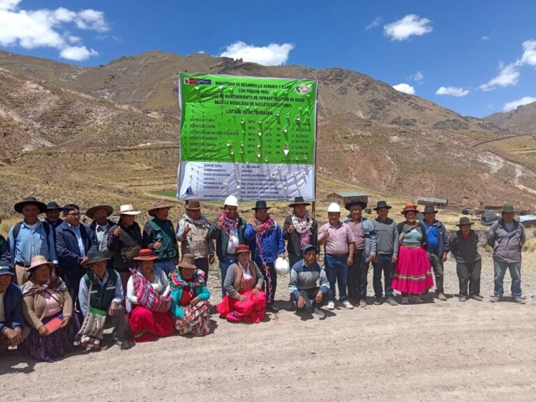 Inician mantenimiento de infraestructura de riego a cargo del núcleo ejecutor Moquegua-Puno