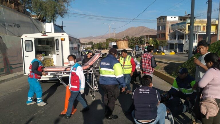 Moquegua: Tres trabajadores municipales quedan malheridos tras ser atropellados