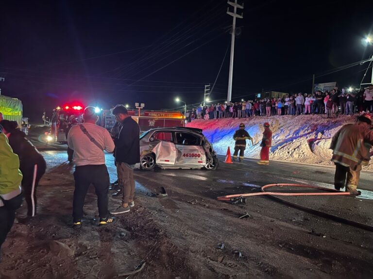 Violento choque frontal deja un taxista muerto en Moquegua