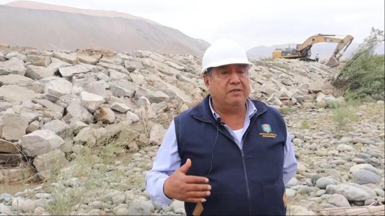 Cocachacra: Ejecutan construcción de defensa ribereña en Valle Arriba