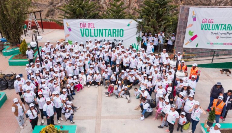 Más de 1100 personas participaron en el “Día del Voluntario” promovido por Southern Perú y Fundación Grupo México