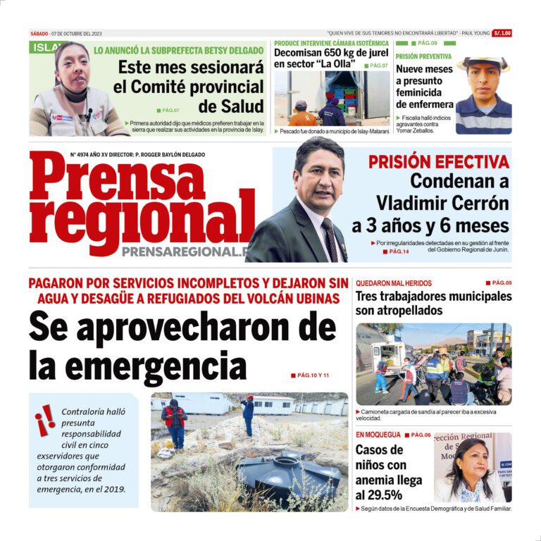 La Prensa Regional – Sábado 07 de octubre de 2023