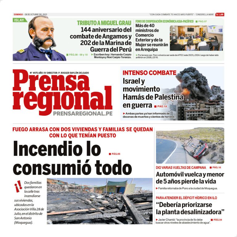 La Prensa Regional – Domingo 08 de octubre de 2023