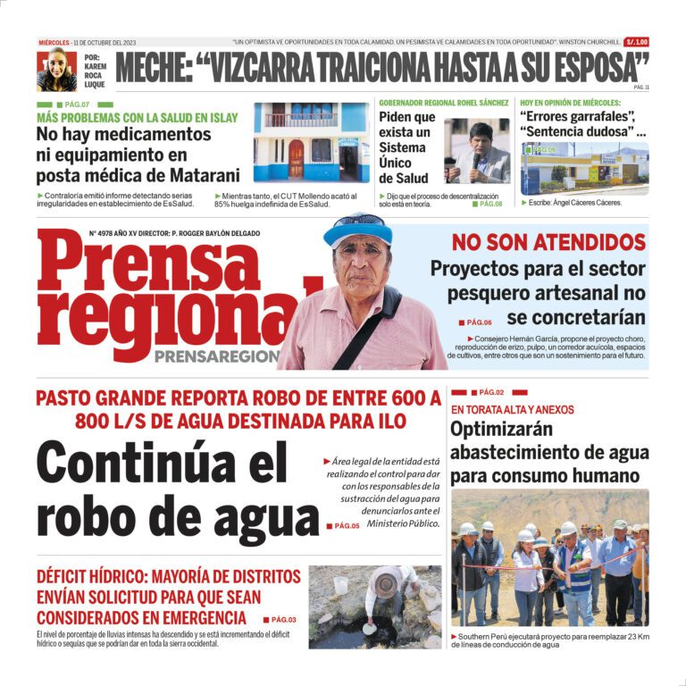 La Prensa Regional – Miércoles 11 de octubre de 2023