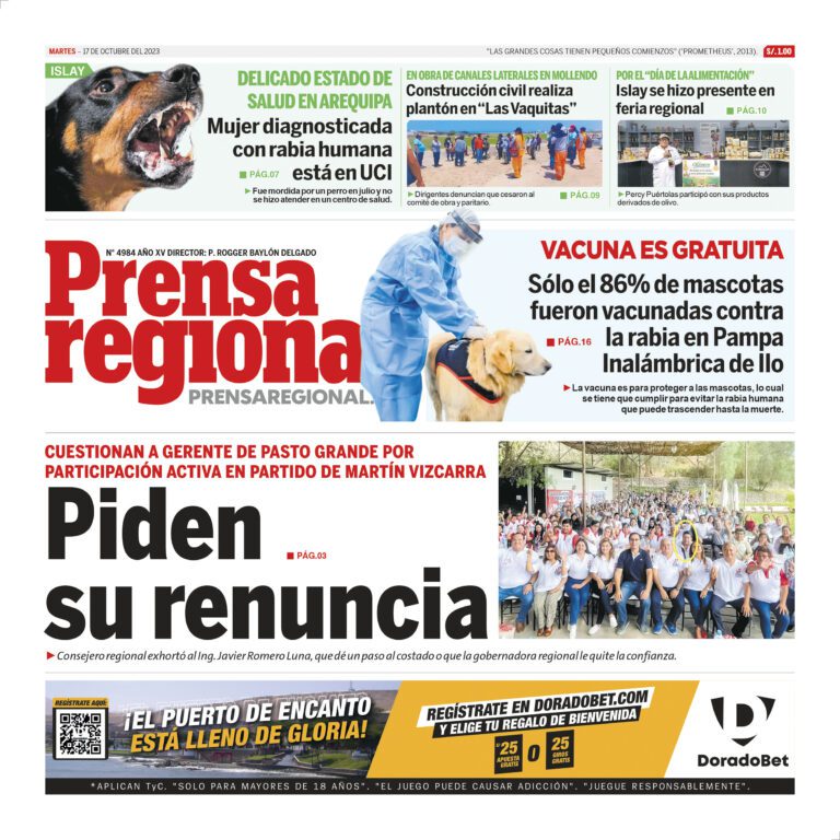La Prensa Regional – Martes 17 de octubre de 2023