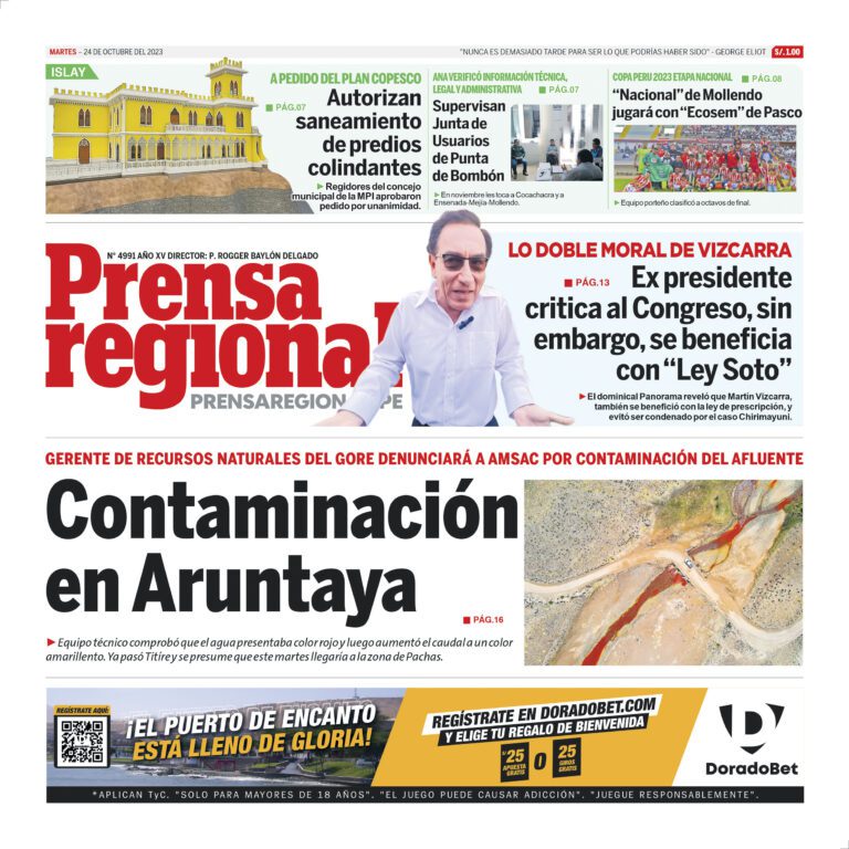 La Prensa Regional – Martes 24 de octubre de 2023