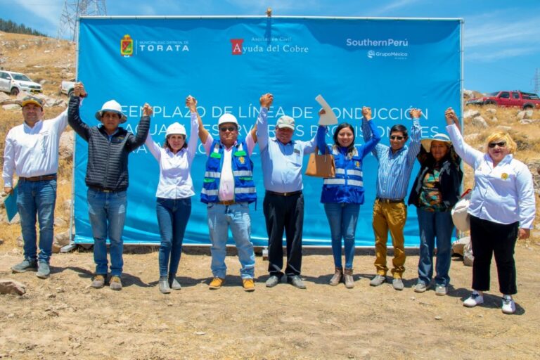 Optimizarán abastecimiento de agua para consumo humano en Torata Alta y anexos