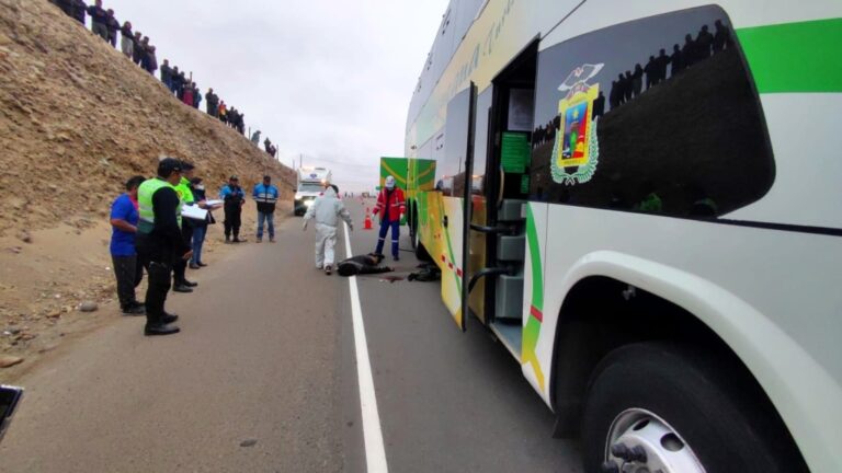 Bus de la empresa Transportes Moquegua atropella y mata a varón