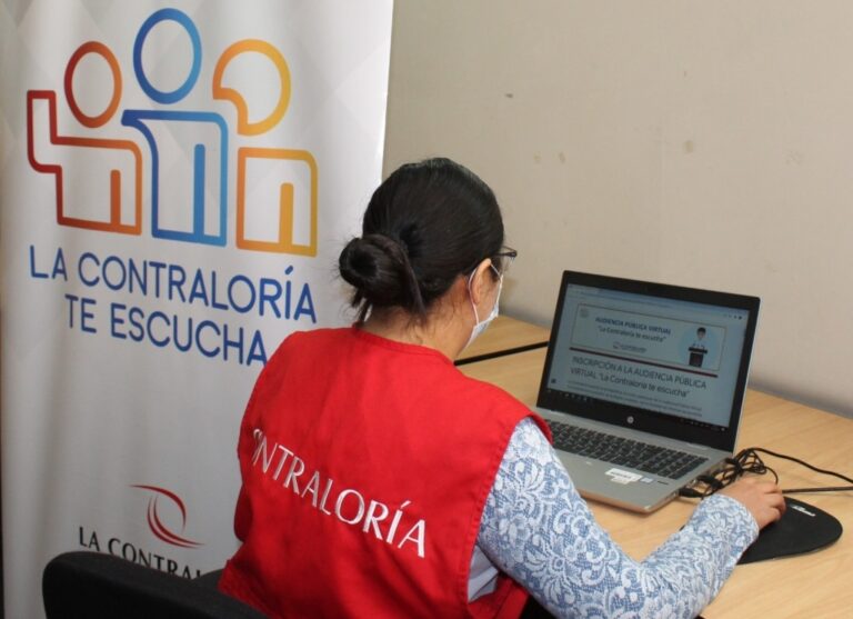 Contraloría organiza audiencia regional virtual en Arequipa