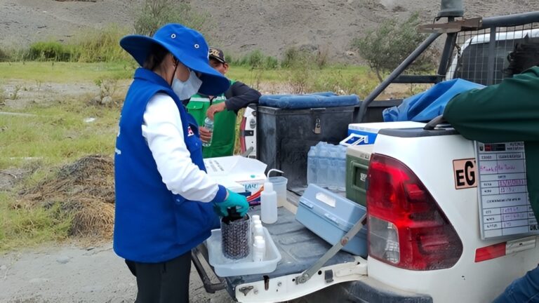 JJUU de Islay participaron de monitoreo de calidad de agua de la cuenca Tambo