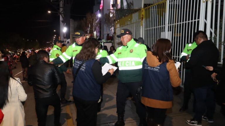 Arequipa: Ministerio Público intervino a 3,743 personas en megaoperativo
