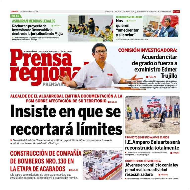 La Prensa Regional – Domingo 05 de noviembre de 2023