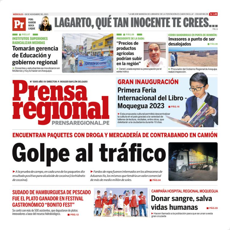 La Prensa Regional – Miércoles 08 de noviembre de 2023