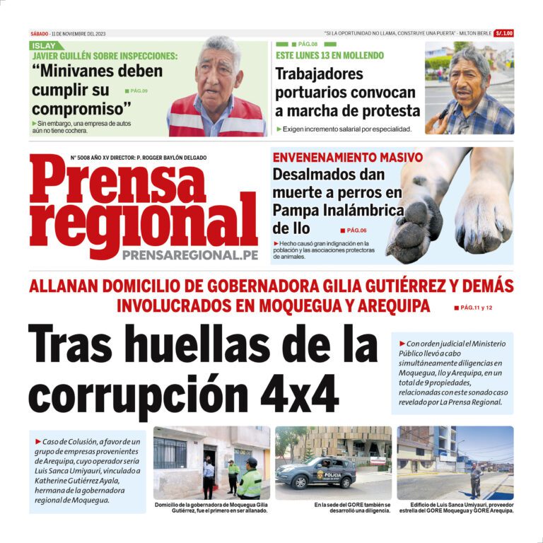 La Prensa Regional – Sábado 11 de noviembre de 2023